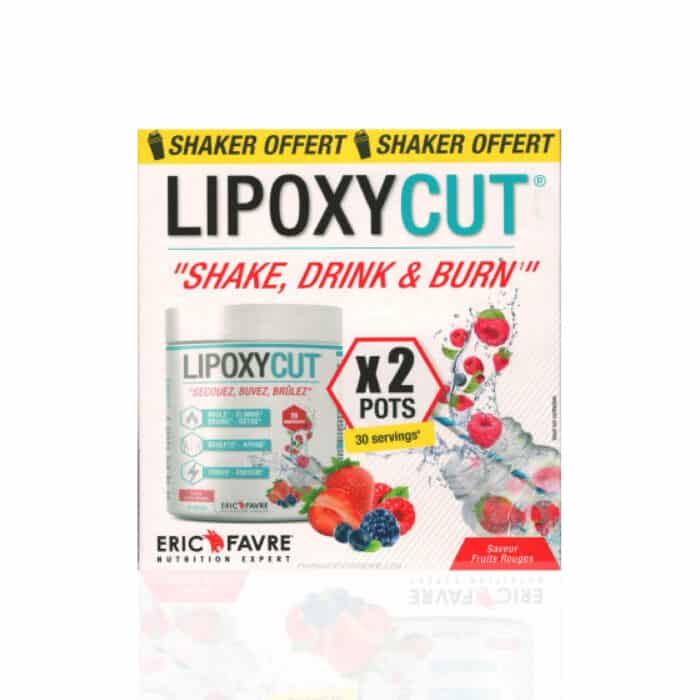 Lipoxycut fruity flavor fatburner with shaker for free.