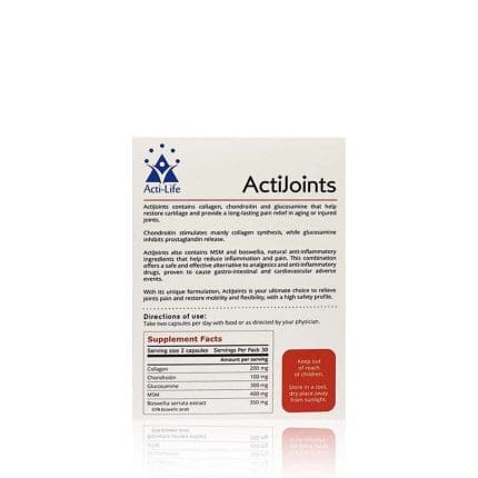 Actijoint for healthy joints back