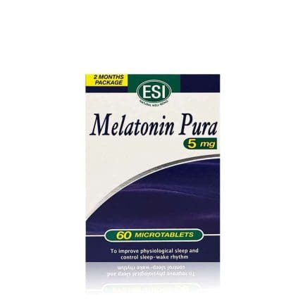 Melatonin Pure 5 mg for jetlag and sleeping problems
