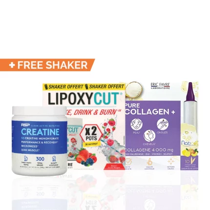 creatine, fat burner, collagen and free shaker offer for gym people